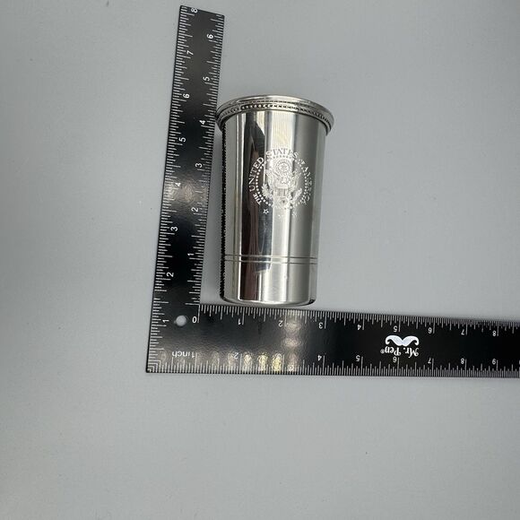 Vtg Salisbury Pewter Handcrafted USA Julip Cup United States of America 3.75" T - Picture 5 of 8